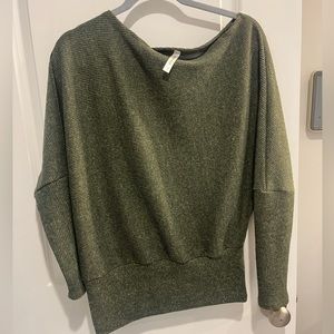 Green Dolman Sleeve Sweater Too
